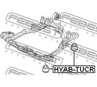 FEBEST Supporto assale HYAB-TUCR inferiore per TUCSON (JM) 0,601kg