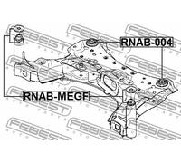 Flangia carburatore inferiore RNAB-MEGF FEBEST per RENAULT MEGANE III Grandtour