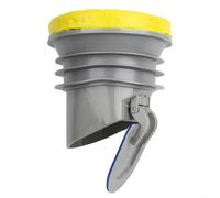 Flangia cerata per WC con valvola anti riflusso per una prova affidabile delle perdite per il bagno (grigio)