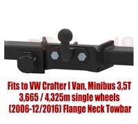 Flangia Collo Traino Barra Per VW Crafter Furgone 2006-2016 & 13 Perno Bypass