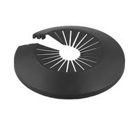 Flangia Coppa 120-140 Nero PP Rosette Radiatore 5 Pezzi | Queste cinque coperture per flange in PP nere si adattano a tubi dell'acqua calda e fredda e alle linee del gas per