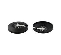 Flangia Coppa 120-140 Nero PP Rosette Radiatore 5 Pezzi | Queste cinque coperture per flange in PP nere si adattano a tubi dell'acqua calda e fredda e alle linee del gas per