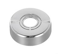 Flangia di copertura per tubi, accessorio decorativo da parete per nascondere impianti idraulici, acqua gas, riscaldamento, linee di scarico, lavello, WC, frigorifero (argento)