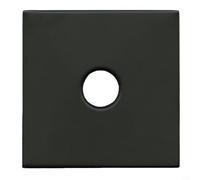 Flangia di scarico per vasca in acciaio inox con piastra frontale da 8,9 cm per integrazione senza soluzione di continuità nel pavimento del bagno o nella parete circostante (nero)