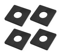 Flangia divisa a parete in plastica ABS | Multicolor 22/26/33mm 4 pezzi: copertura dello spazio for il rubinetto del tubo dell'acqua(Black,33mm)