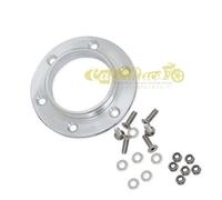 Flangia in alluminio con viti per tappo Monza 2,5” cafe racer scrambler