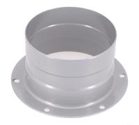 Flangia in metallo per condotto dell'aria a parete, ad alta resistenza, adattatore HVAC per interni ed esterni, presa di ventilazione dell'aria fresca, grigio (75 mm)