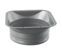 Flangia in metallo zincato per condotti di scarico da 410 pollici e installazioni di tubi flessibili (150 mm)
