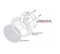 FLANGIA PER BORSE SERBATOIO TANKLOCK [GIVI] MOTO GUZZI V85 TT (2019-2020) - BF46