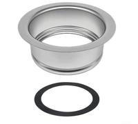Flangia per lavello in acciaio inox, 114 mm, resistente alla ruggine | Per un design a scatto rapido, senza bisogno di attrezzi, sostituisce le vecchie flange, vestibilità sicura