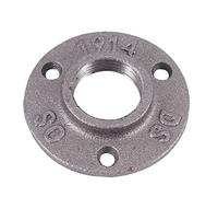 Flangia per tubi in malleabile da 1 pollice, flange per tubi industriali per tubi e raccordi filettati neri, 1 pezzo