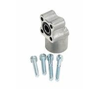 Ama Flangia Pompa Oleodinamica 4 Fori 3/8'' in Alluminio con Interasse 30 mm per Gruppo 1, Made in Italy