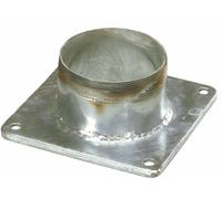 Flangia Quadra Ama Ø150 mm Tronchetto Filettato 6" Made in Italy