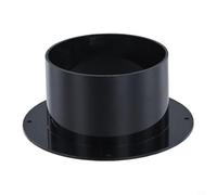 Flangia rotonda in PVC ABS da parete con boccola da 100 mm, connettore per condotto per ventilatore da bagno, tubo di sfiato per asciugatrice (100 mm)