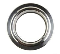 Flangia rotonda per tubo di seduta per sistemi di condotti a parete o soffitto, in acciaio inox, 100 mm