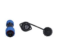 Flangia SP16 Presa per spina aeronautica impermeabile IP68 Maschio Femmina Giunti di testa Connettore filettato Connessione per apparecchiature di comunicazione Strumenti PA66 PA6 (2 nuclei (380 V 10