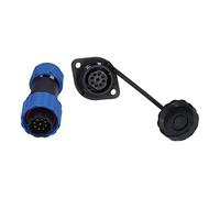 Flangia SP16 Presa per spina aeronautica impermeabile IP68 Maschio Femmina Giunti di testa Connettore filettato Connessione per apparecchiature di comunicazione Strumenti PA66 PA6 (9 nuclei (250 V 5