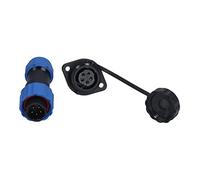 Flangia SP16 Presa per spina aeronautica impermeabile IP68 Maschio Femmina Giunti di testa Connettore filettato Connessione per apparecchiature di comunicazione Strumenti PA66 PA6 (5 nuclei (250 V 5