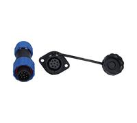 Flangia SP16 Presa per spina aeronautica impermeabile IP68 Maschio Femmina Giunti di testa Connettore filettato Connessione per apparecchiature di comunicazione Strumenti PA66 PA6 (8 nuclei (250 V 5