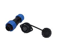 Flangia SP16 Presa per spina aeronautica impermeabile IP68 Maschio Femmina Giunti di testa Connettore filettato Connessione per apparecchiature di comunicazione Strumenti PA66 PA6 (6 nuclei (250 V 5