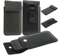 Flap Custodia Cover a Marsupio Fatto Di Vera Pelle con Clip E Loop per Telefono