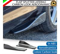 FLAP SPLITTER SPOILER MINIGONNE LATERALI CARBON LOOK PER AUDI A2