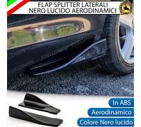 FLAP SPLITTER SPOILER MINIGONNE LATERALI NERO LUCIDO PER PEUGEOT 207