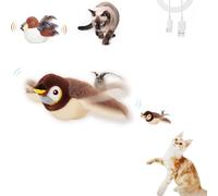 Flaps and Chirps Cat Toy, Tweet Trek Pro Cat Toy, Flapping Chirping Sparrow Cat Toy, Interactive Chirping Bird Cat Toy, Bird Chase Cat Toy, Chasey Bird Cat Toy, Flopping Bird Cat Toy(1,Sparrow1)
