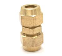 Flare Tube OD 10mm Equal Nuts M16x1.5 Brass Flare Male Connector Tube Pneumatic Fitting