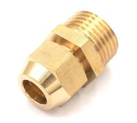 Flare Tube OD 10mm x 1/2" Male Brass Connector Tube Pneumatic Fitting Air Conditionor