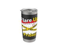 Flare Up Dom Lun Mar Mer Gio Ven Sab Venerdì Dolore cronico Bicchiere termico in acciaio inox doppia parete
