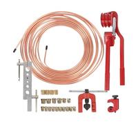 Flaring Kit, Tube Cutter, 7.48 Inch Brake Tool, Copper Pipe Bending Set, Precision Cutting Equipment for Automotive System Repair, Hvac Installation, Refrigeration Lines, Motorcycle Maintenance