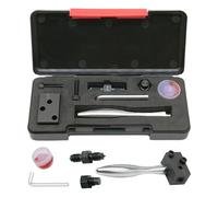 Flaring Tool Kit, Oil Pipe Flaring Tools, Multifunctional 3/16 Brake Grease Pipes Reamer, Precision Flarings Set, Ideal for Car, Truck, Trailer, RV, Motorcycle, Boat, 20x9x4cm