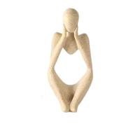Flaroey 1 Pz Set di Sculture per Statue di Pensatori Astratti con Decorazioni Minimaliste, Decorazioni per la Casa Neutre Mini Figurine di Pensatori in Pietra Arenaria Durevoli e Facili da Usare -B