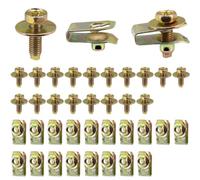 Flaroey 20X Bulloni Corpo A U Clip Motore Copertura Sottoscocca Paraspruzzi Paraspruzzi Parafanghi Fodera Chiusura A Pressione Durevole Facile Installazione