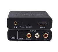 Flaroey Adattatore Audio Ottico Compatibile con, Estrattore Audio su Splitter Estrattore Audio Coassiale SPDIF Ottico da 3,5 mm