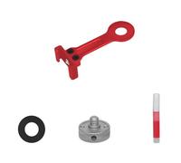Flaroey Adattatore per Montaggio su Barra di Estensione Vlog Cold Shoe Vite da 1/4 Pollici per Staffa per Action Camera Luce LED Microfono Supporto per Treppiede Rosso Singolo