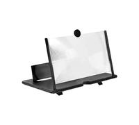 Flaroey Amplificatore per Schermo 3D da 10 Pollici, Staffa di Supporto Video HD Portatile per Protezione degli Occhi per Viaggi Nero