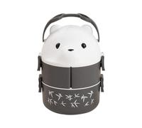 Flaroey Bento Box Impilabile Bento Box Portatile A Prova di Perdite Bento Box A Doppio Strato In Stile Giapponese Resistente e Facile da Usare