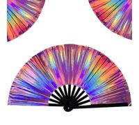 Flaroey Boots On The Ground Ventola con Line Dance Popping Ventola Retro Ventola Multicolore