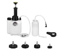 Flaroey Bottiglia da 3L per Liquido per Freni Auto con Pompa A Vuoto per Cambiare la Pressione del Liquido per Freni con Pompa Manuale per Sanguinare I Freni Auto con Bottiglia da 1L per Olio.