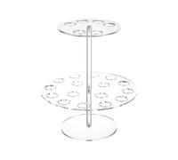 Flaroey Espositore per Cono di Cialda in Acrilico Trasparente, Supporto per Cono Gelato, Adatto per Feste, Ristoranti, Catering, Forniture per