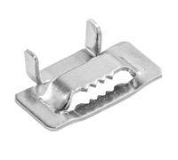 Flaroey Ferma Cavi In Acciaio Inossidabile 304 con Chiusura A Dente per Legare e Congiungere Cavi, 19mm, Confezione di 100 Pezzi - ML-Free Flower Buckle
