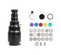 Flaroey Fotografia Flash Snoot Lente Conica Video Foto Studio Kit Luce con Riflettore Ottico Lente Gobos Flash Raccordi Luce