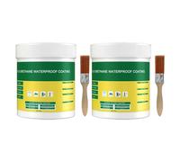 Flaroey Kit di Agente Sigillante e Rivestimento Impermeabile da 300 G con Pennello Adesivo per Riparazioni In Casa, Tetto e Bagno
