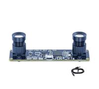 Flaroey Modulo Telecamera OV9732 da 23 Gradi, Modulo Telecamera Doppia da 12 mm, A Manuale per WinXP/7/8/10, Linux/Android