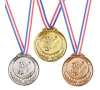 Flaroey Pallacanestro 3 Medaglie, Medaglia Dei Vincitori con Nastro 1a 2a 3a Medaglia In Metallo per Bambini, Stile Vincitori
