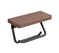 Flaroey Porta Carta Doppio con Ripiano Porta WC A Parete in Legno Porta Asciugamani per Carta Igienica per Bagno Cucina