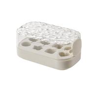 Flaroey Premere Vassoio per Cubetti Ghiaccio 8 Vassoio per Cubetti Ghiaccio Macchina per Cubetti Ghiaccio A Spinta Stampo per Vaschetta Ghiaccio Facile Sformare Gadget da Cucina Estivi A