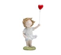 Flaroey Ragazza con Ornamento A Palloncino, Decorazione del Soggiorno, Ornamento per La Pace, Contro La Guerra e L',B